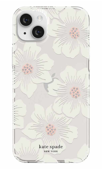 Kate Spade Hard Case Hollyhock Floral Light/Cream with Stones